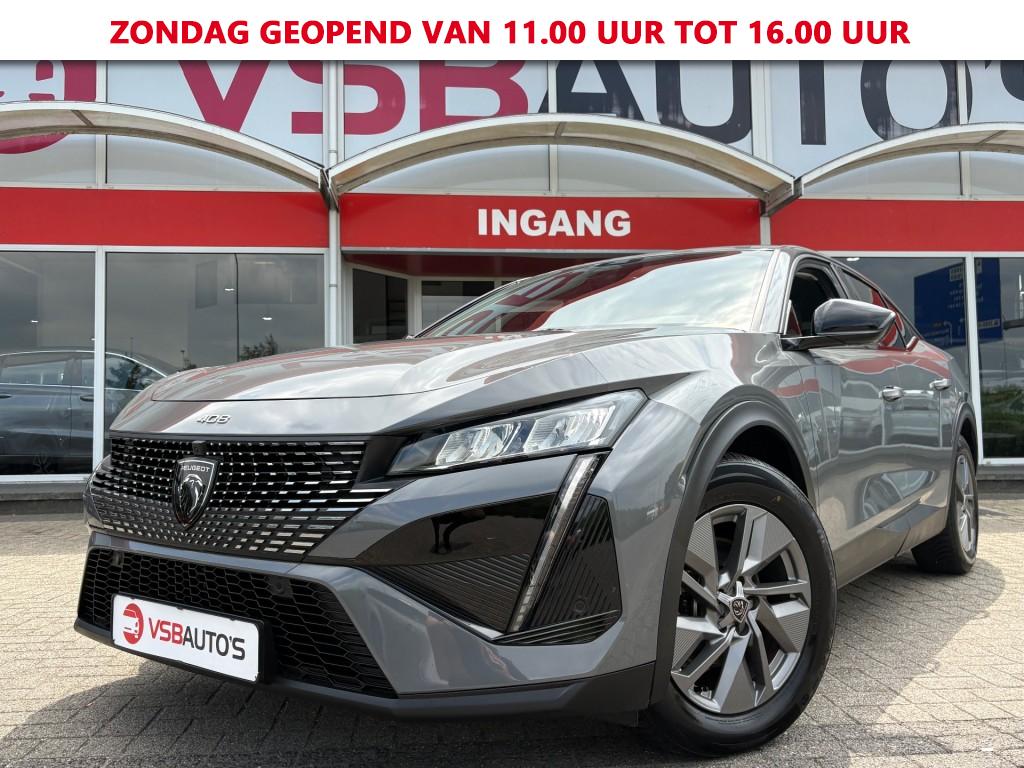 Peugeot 408 1.2 HYBRID AUT. 136PK ALLURE NARDO-GREY LED NAVI CAMERA CARPLAY AIRCO LMV PDC 54249201-0.jpg | VSB Autos