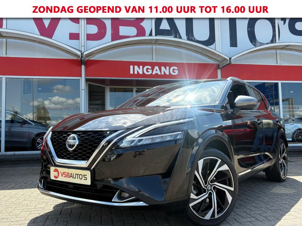 Nissan QASHQAI 1.3 MHEV TEKNA PLUS 158PK AUT. LEER PANO CAMERA NAVI CARPLAY HEAD UP 55547503-0.jpg | VSB Autos